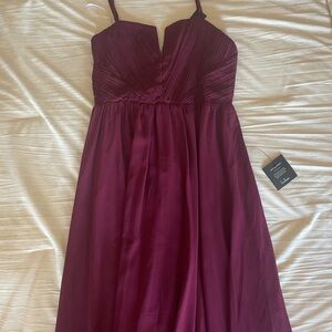 Lulu's Deep Burgundy Maxi Dress